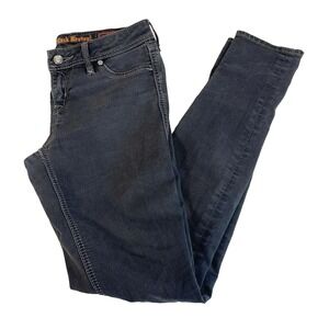 Rock Revival Carla Jegging Jeans Womens 27 Black Low Rise Dark Wash Denim Y2K